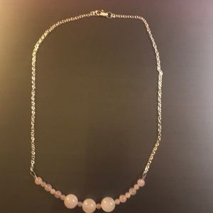 Rose quarts necklace